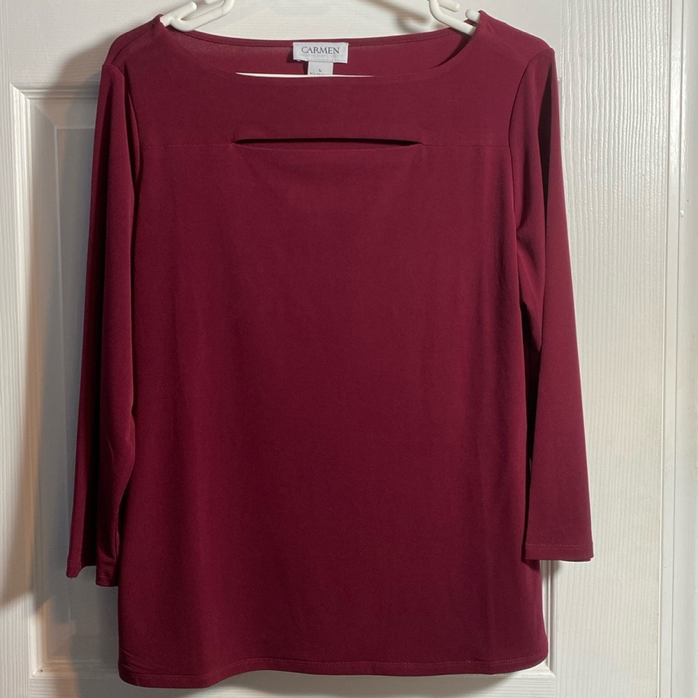 Carmen Marc Valvo 3/4 Sleeve Size Large